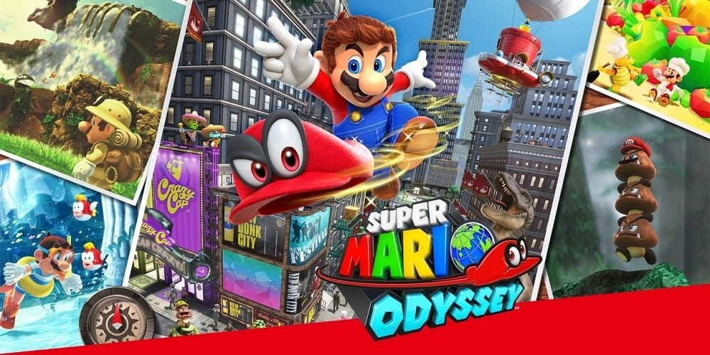 Super Mario Odyssey – Ulysse avec un chapeau rouge.