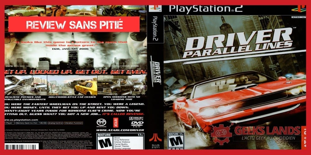Review sans pitié #6 : Driver 2 sur Playstation