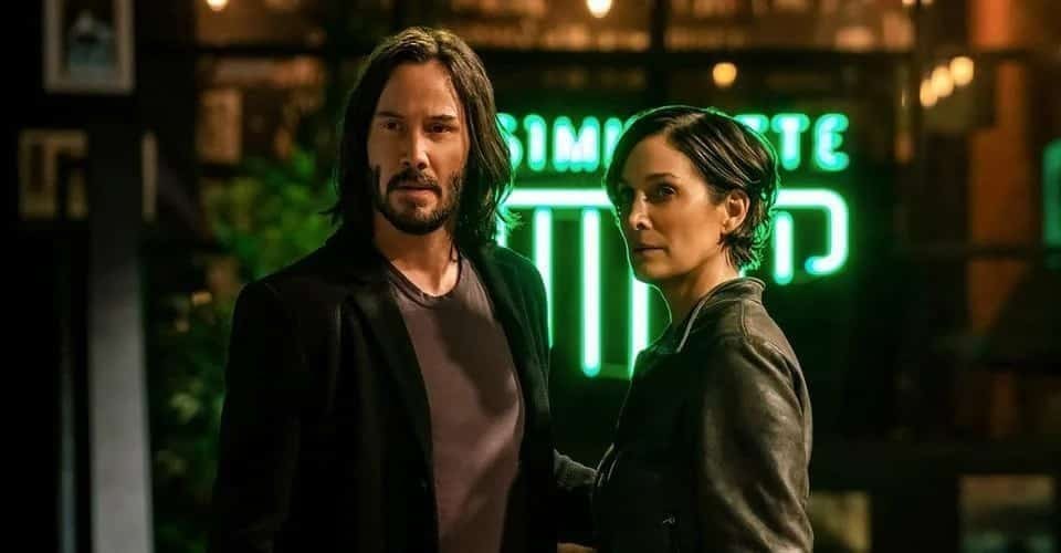 Matrix 4 Resurrections Keanu Reeves et Carrie Anne Moss