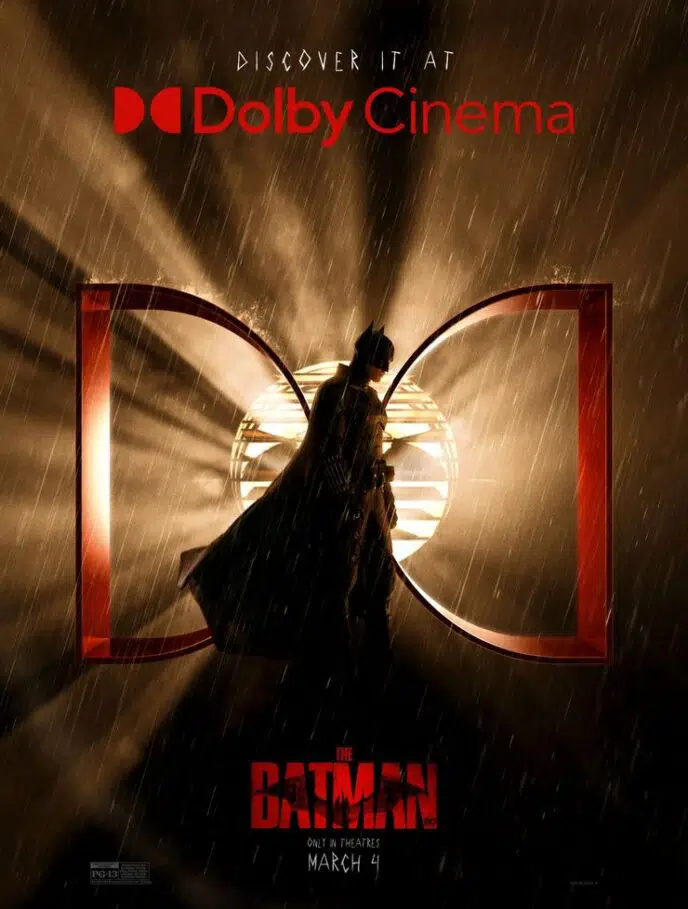 The Batman Dolby poster Robert Pattinson