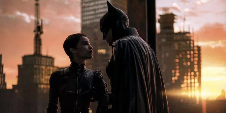 Zoe Kravitz et Robert Pattinson dans The Batman